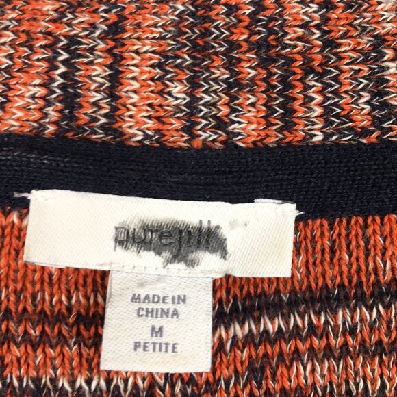 Pure Jill J.Jill Space Dyed V Neck Short Sleeve Sweater Size MP - Picture 7 of 12